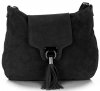 Kožené kabelka listonoška Genuine Leather černá 4022